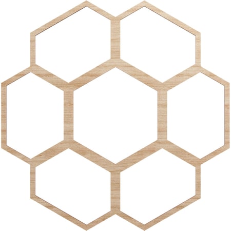 Ekena Millwork Florin Wood Fretwork Pierced Ceiling Medallion, Alder, 24"OD x 10 1/4"ID x 1/4"T CMWP24X24X0250FOAL